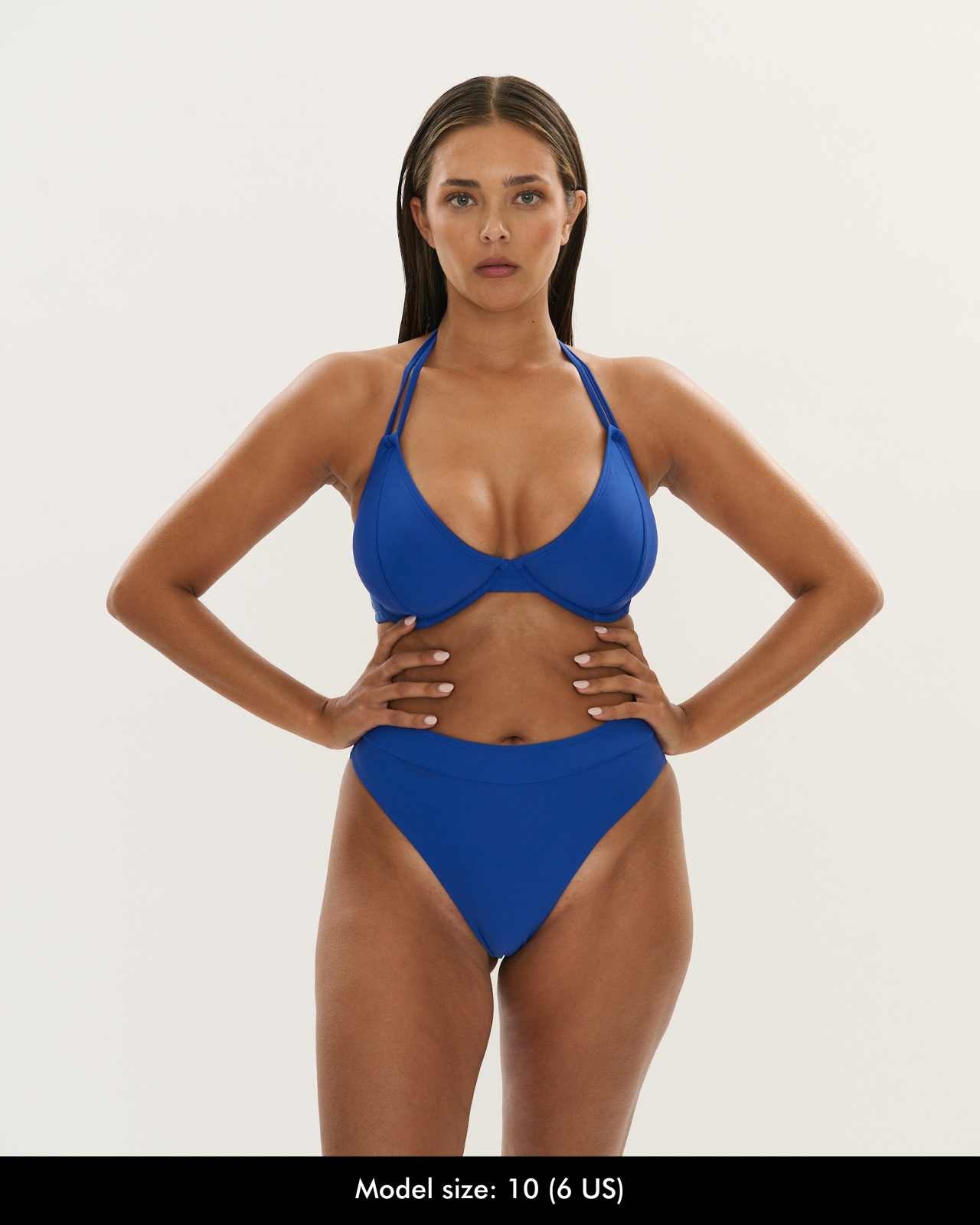 High Leg Brief - Cobalt