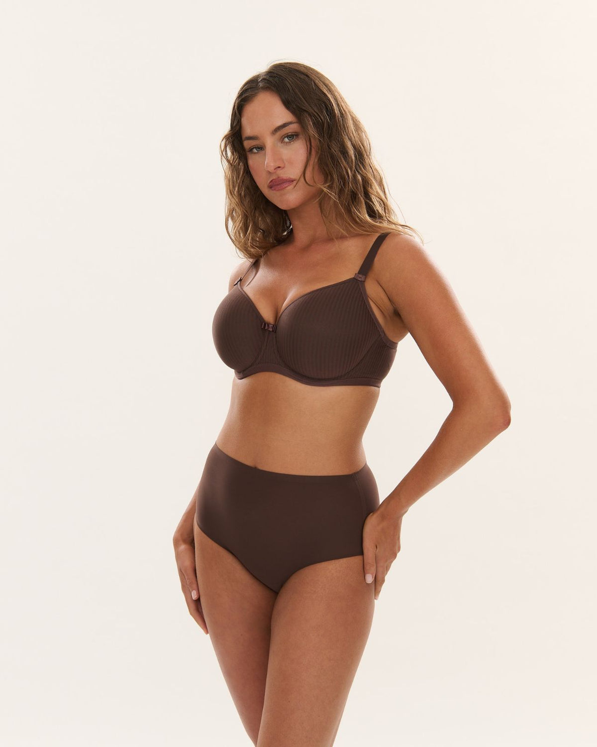 Smoothease Invisible Stretch Full Brief - Coffee Roast