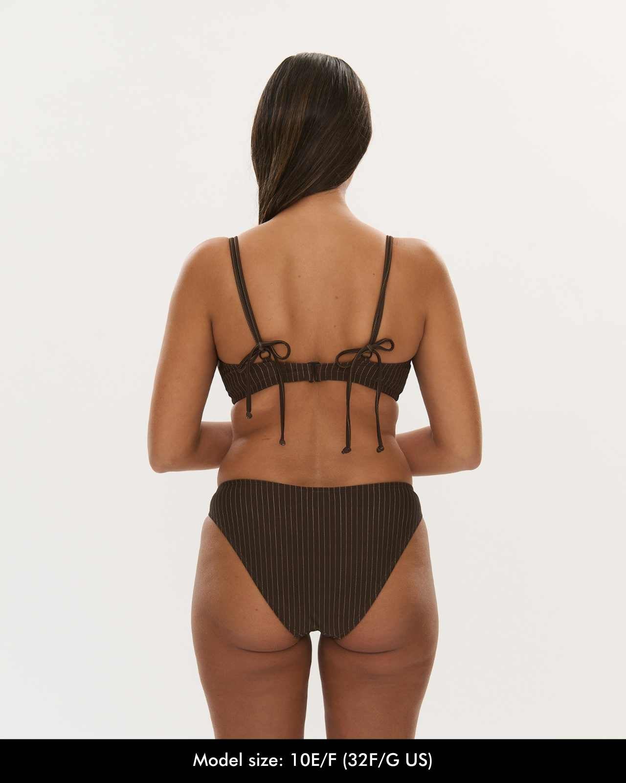 Multi-Way Top - Choc Pinstripe