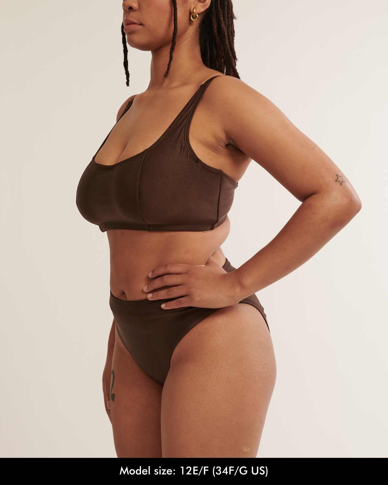 Underwire Crop Top - Iced Cola