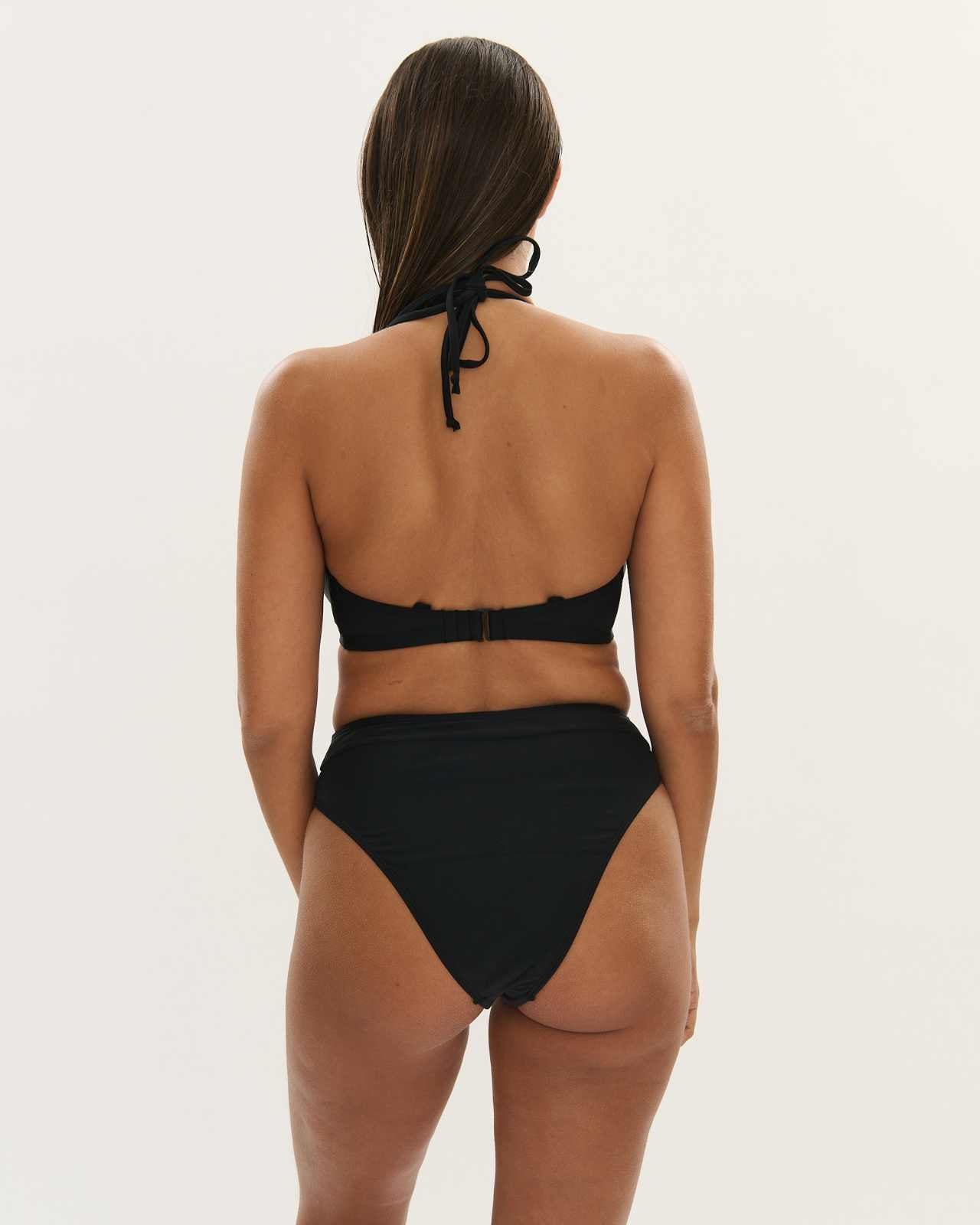 High Leg Brief - Black
