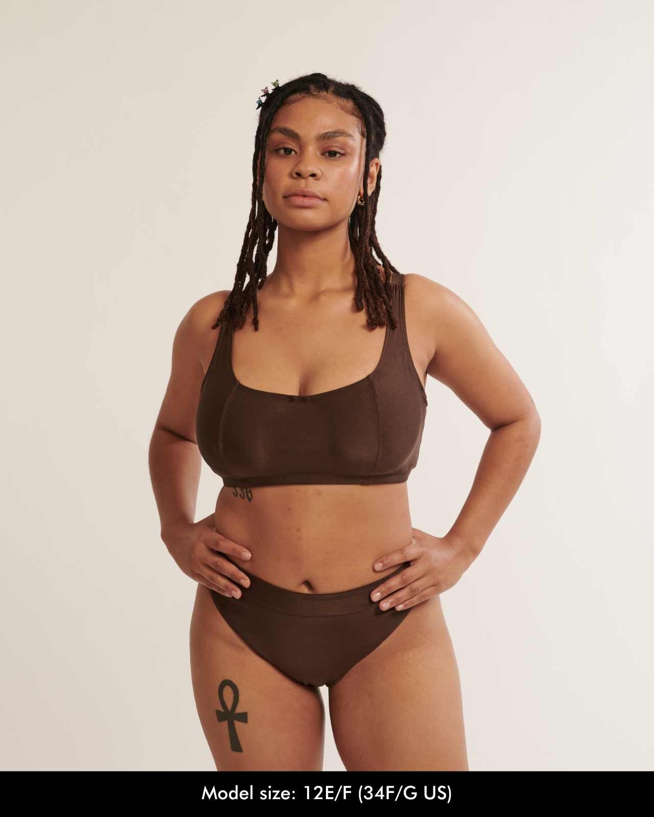 Underwire Crop Top - Iced Cola