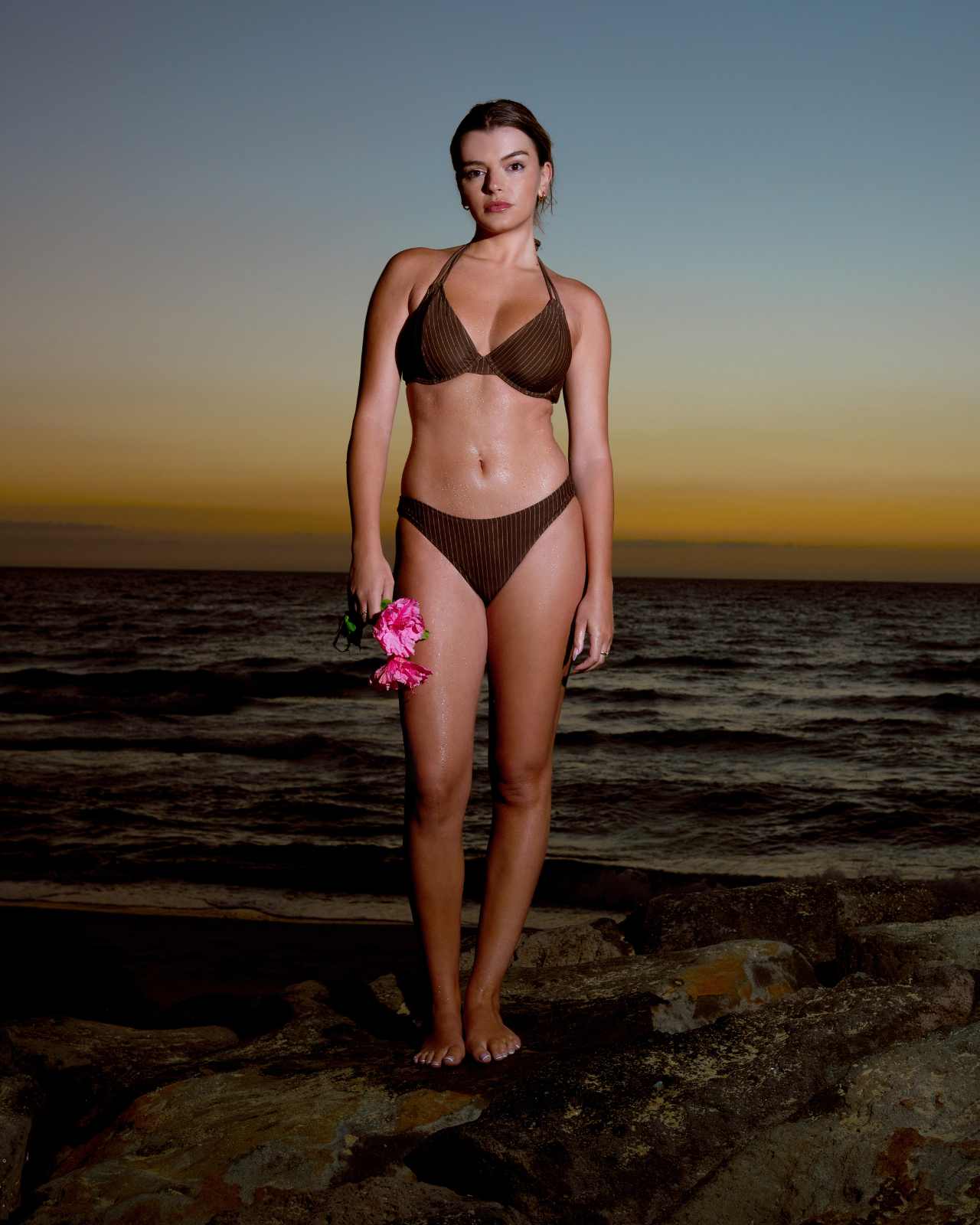 Multi-Way Top - Choc Pinstripe