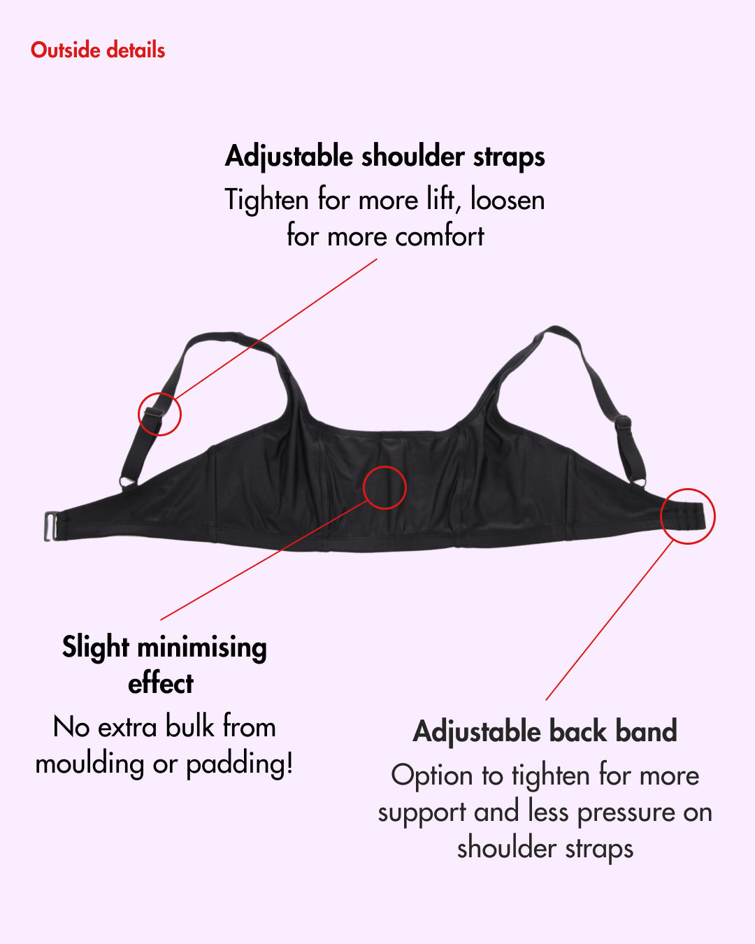 Underwire Crop Top - Iced Cola