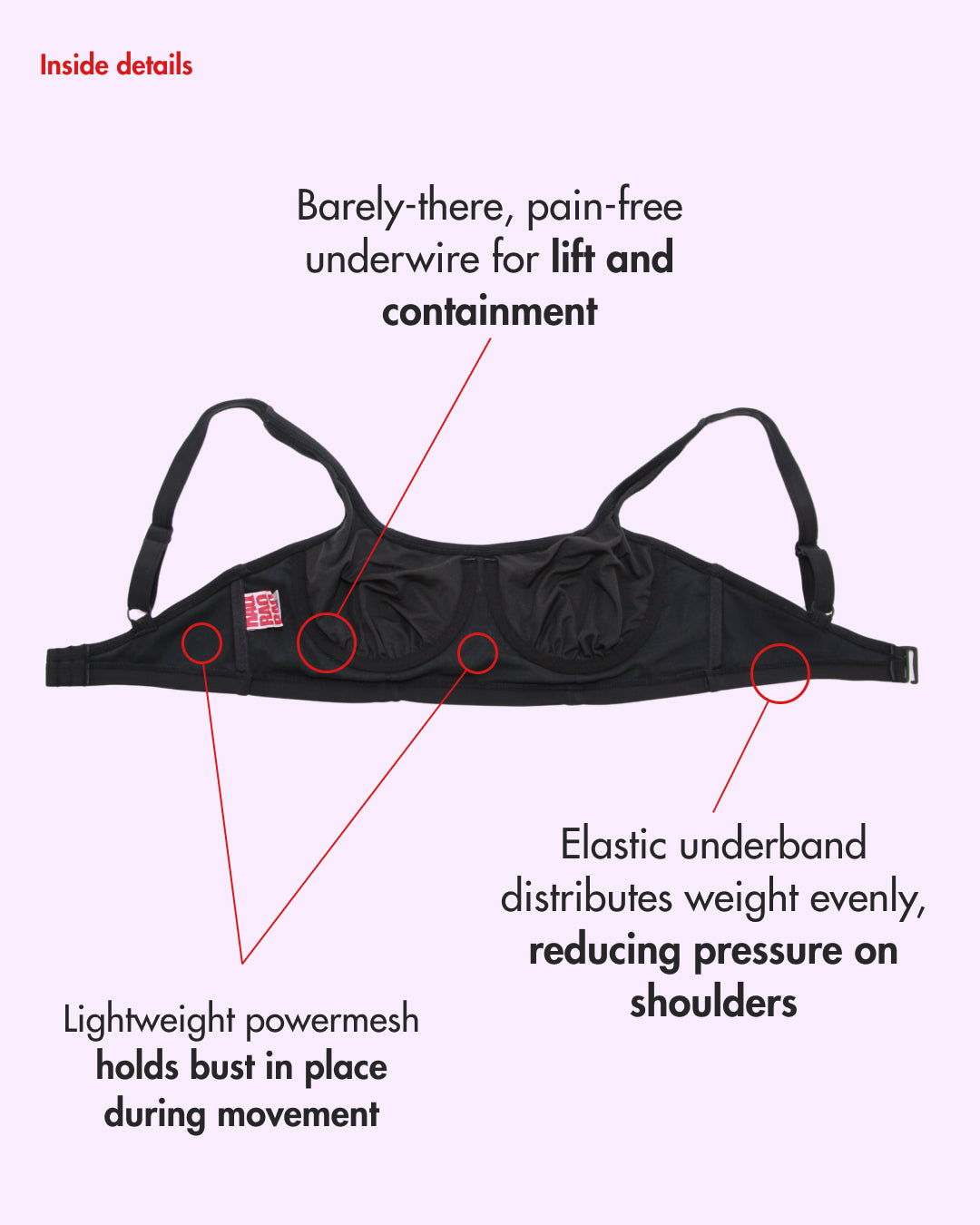 Underwire Crop Top - Iced Cola