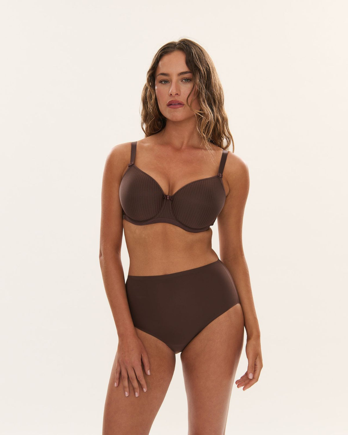 Smoothease Invisible Stretch Full Brief - Coffee Roast