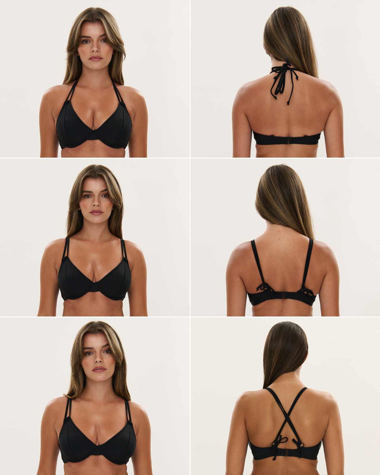 Multi-Way Top  - Choc Pinstripe