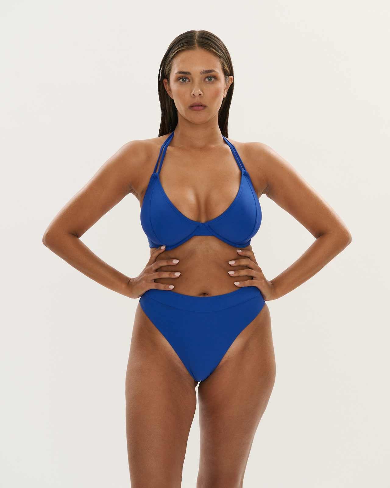 High Leg Brief - Cobalt