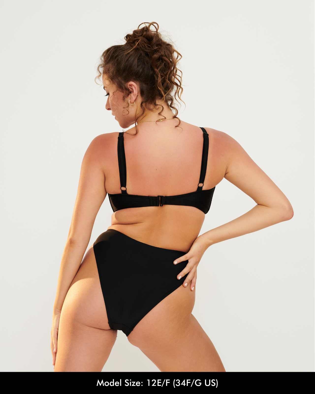 Underwire Crop Top Black – RAQ - Main Image