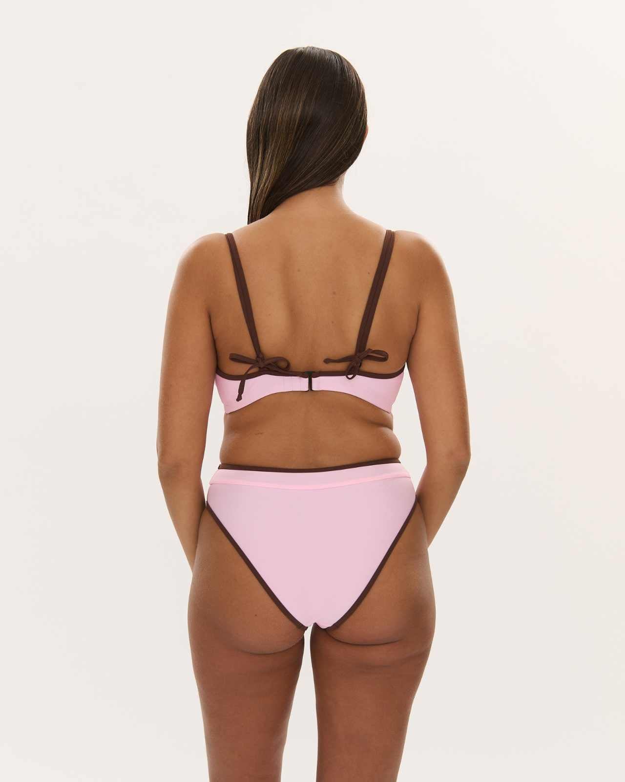 High Leg Brief - Floss Choc