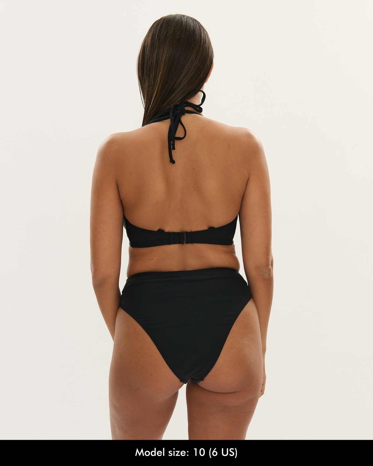 High Leg Brief - Black