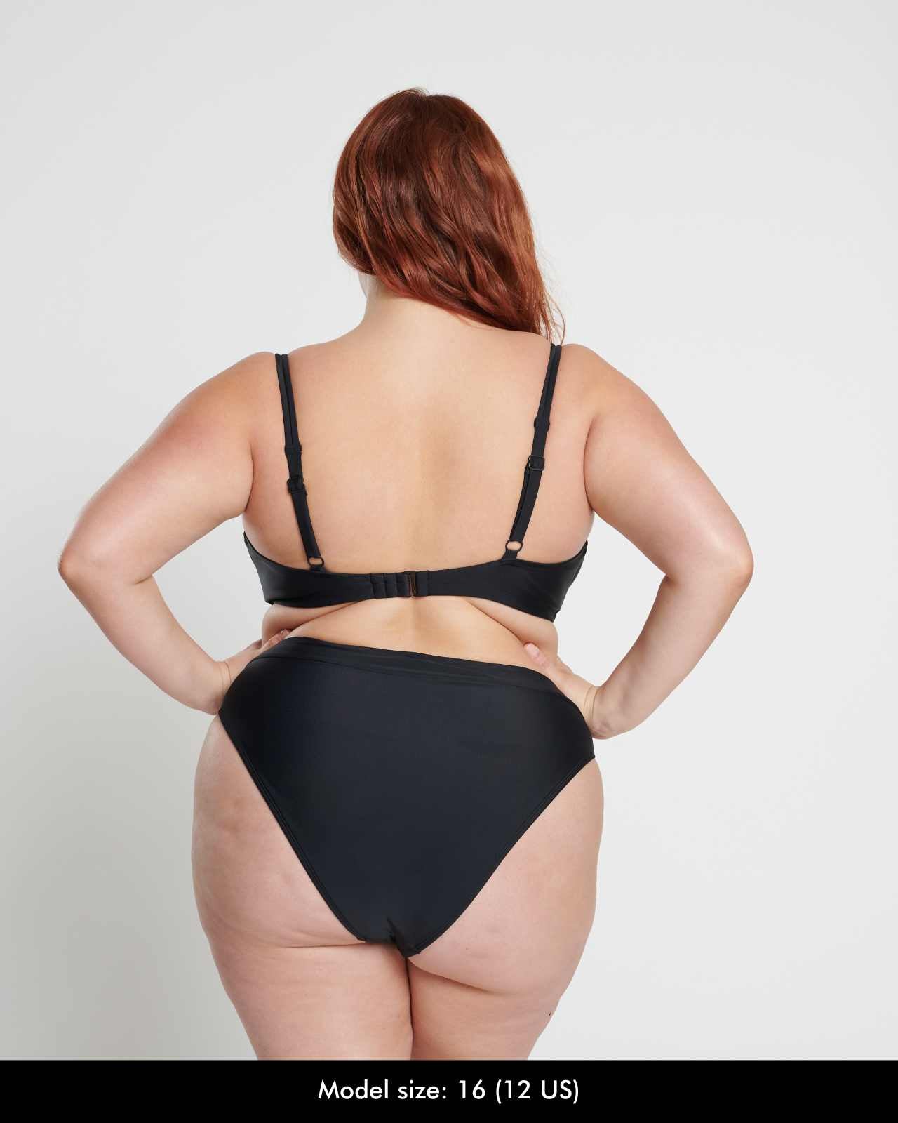 High Leg Brief - Black