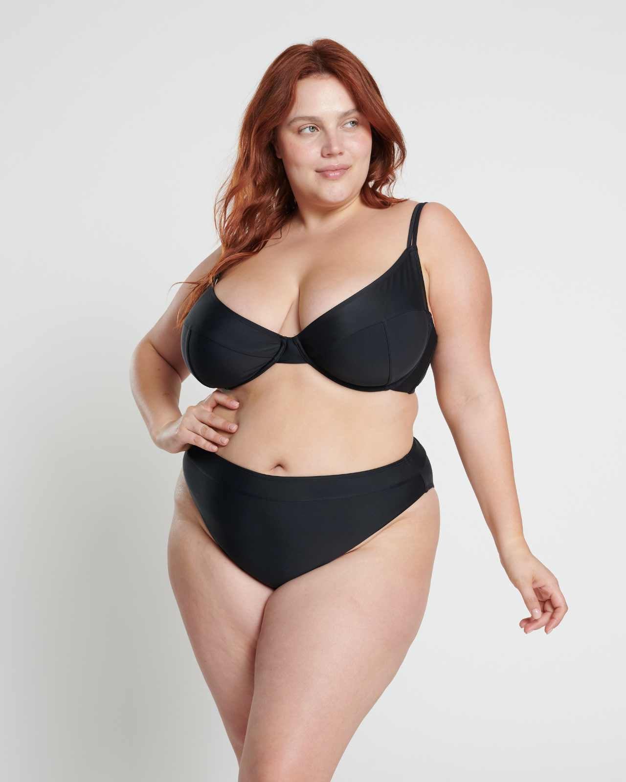 High Leg Brief - Black