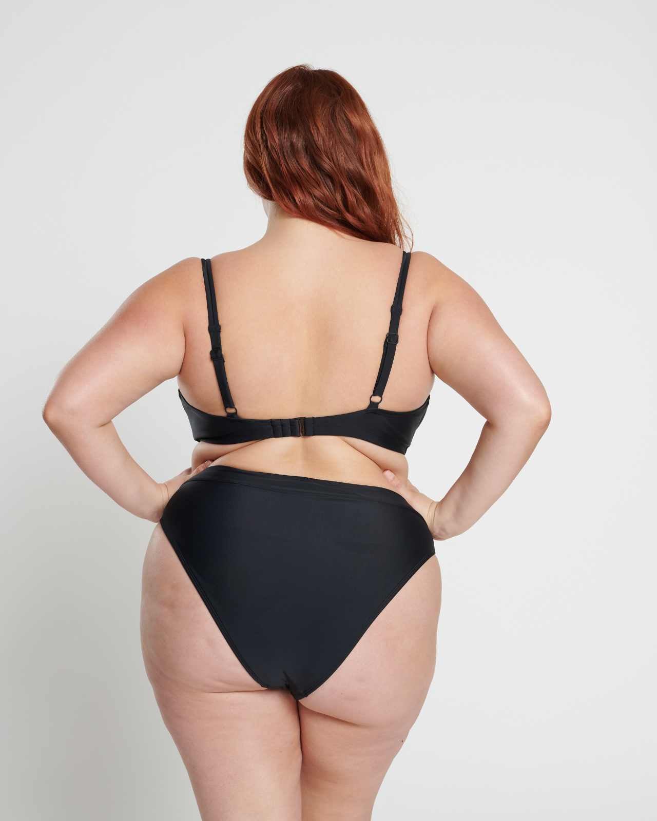 High Leg Brief - Black