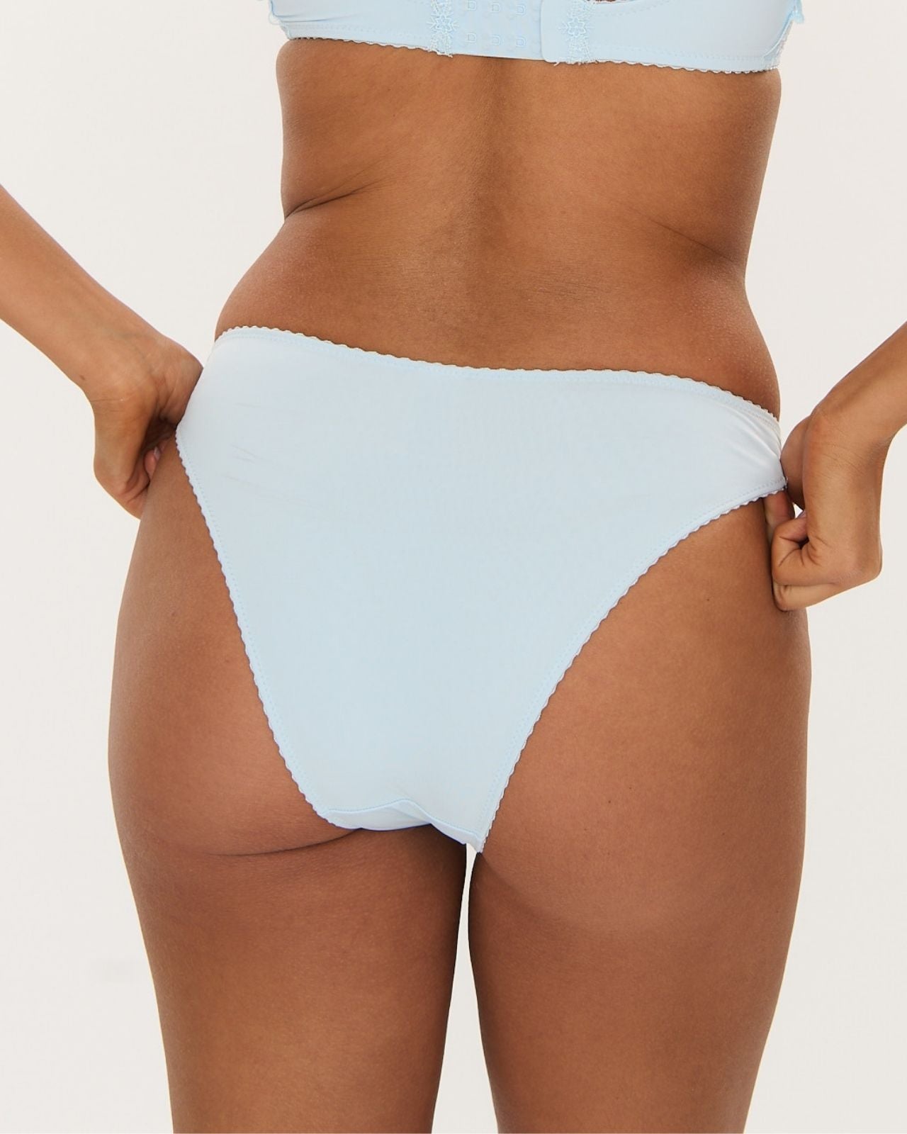 Lace Full Brief - Sky